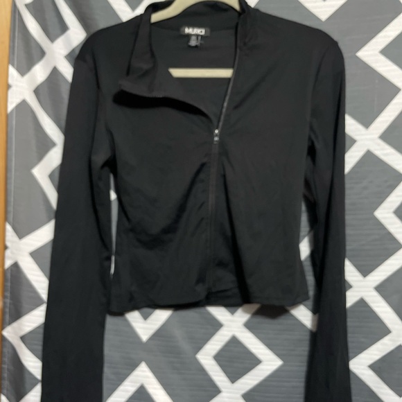 Murci super soft asymmetric zip jacket in black size 8 - Picture 5 of 10